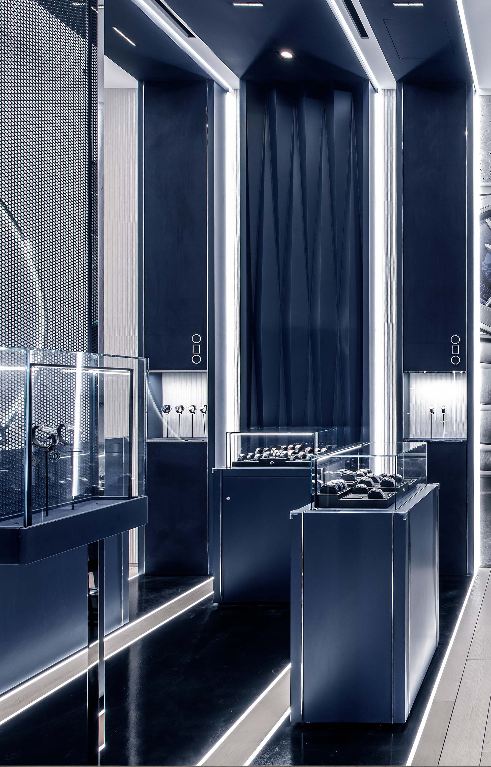 Retail Architecture. Pop-up Boutique. Detail Watch Displays. Baume & Mercier - MACH Architektur.