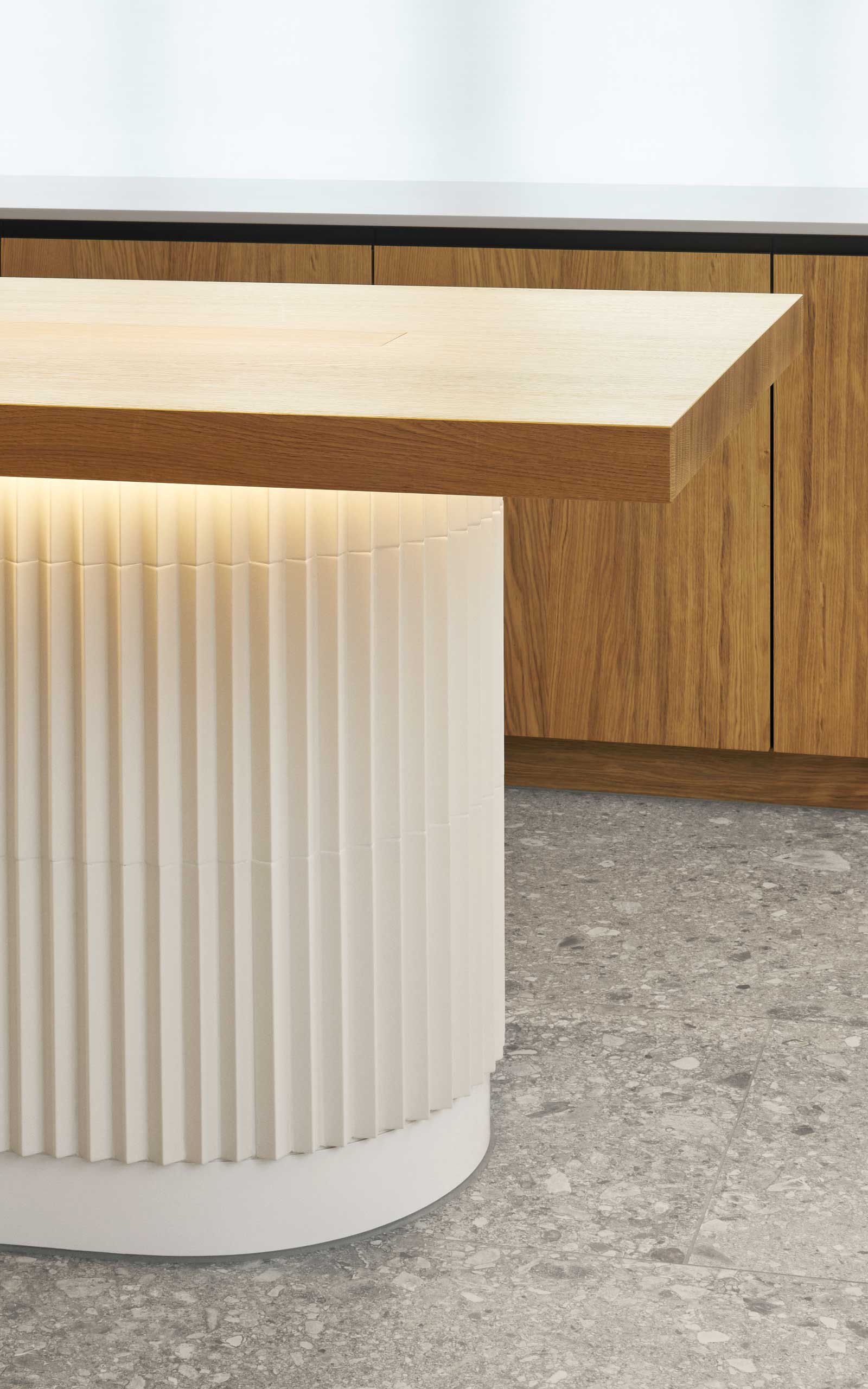 Banking & Finance. Detail Desk. Raiffeisen Bank - MACH Architektur.